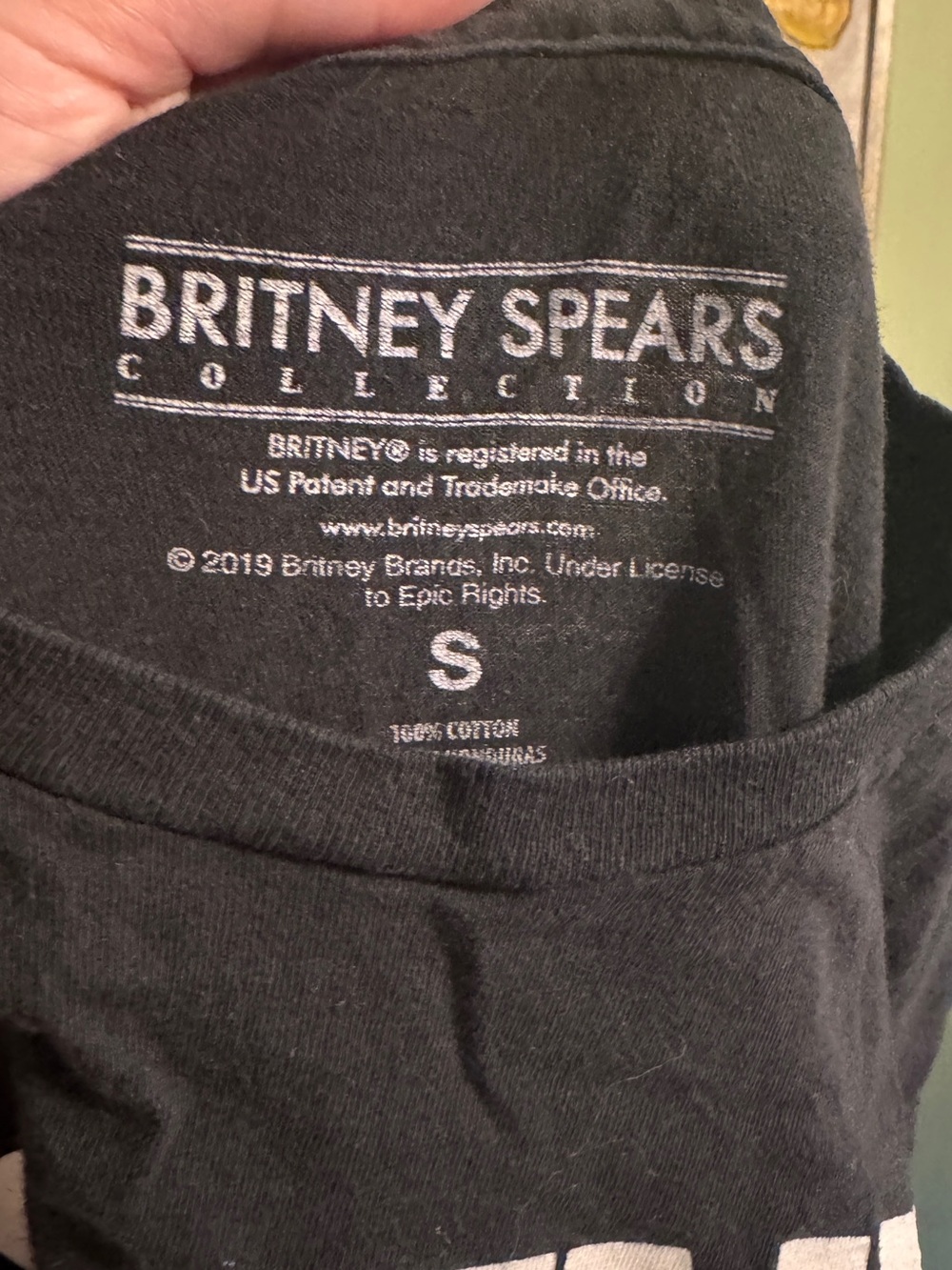 Black Graphic Short-Sleeve Tee with Blonde Portrait - Picture 2 of 2